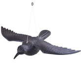 Sperietoare pentru pasari figurina corb 41X58X11 cm negru